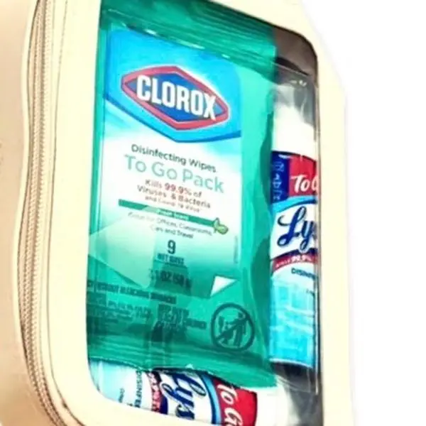 Travel Cleaning Kit Household Gloves Wipes Cleaner