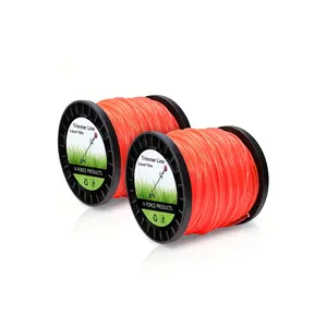 Grass Strimmer Line 2.4mm/0.095in*100m*2  Lawn Trimmer Line  Round Trimmer Line Spool Replacement  Nylon Material for Trimming Lawn Wee