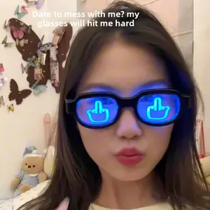 Luminous Glasses Future Technology Festival Disco Stress Relief Trendy Night Light Glasses