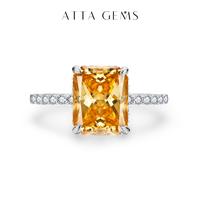 Sunset color Moissanite+White Band