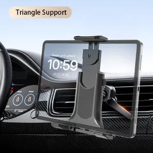 Car Air Vent Mount Stand for Tablets & Phones, Car Cellphone Mount, Stable Triangle Support, No Shake, Fits 4-13 Inch Devices, Ideal for Car Use