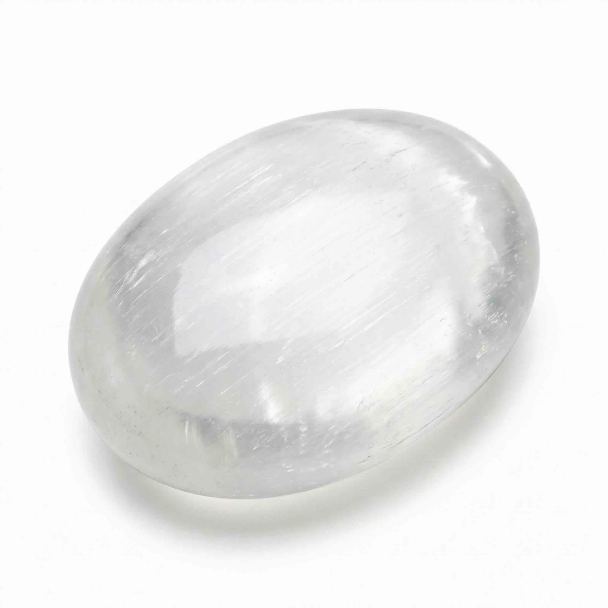 Selenite Palm Stone — Meditation &amp; Crown Chakra Cleansing Crystal