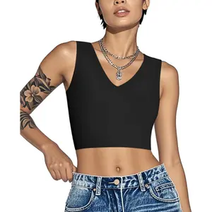 Chest Binder for Transgender Women Binder Bra Tomboy Breast Binder Tank Top Womenswear Basic Slim Black Casual Piece Fit Essential Everyday
