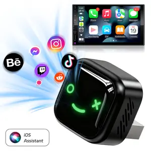 Wireless CarPlay Adapter,Android Auto Wireless Adapter,Auto Adapter,Converts Factory Wired to Wireless,Mini Size,for Apple iOS 10+/Android 11+,With Type-C Adapter,Carplay Dongle