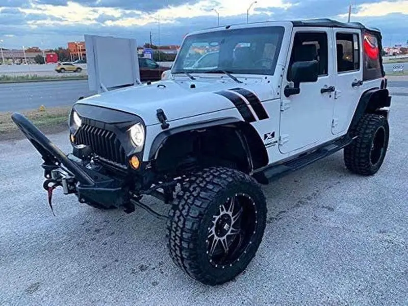 4" One Color Fender Hood Hash Mark Stripes FIT ALL Model 2009- UP Jeep Wrangler