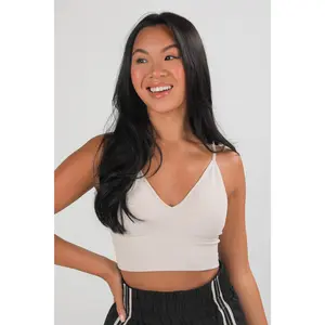 Seamless Ribbed Padded Bralette Seamless Ribbed Padded Bralette
