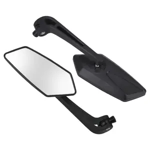 Motorcycle Rearview Mirrors Black Universial For Cafe Racer Adjustable Motorcycle Accessories Side Mirrors Motorcycle Parts