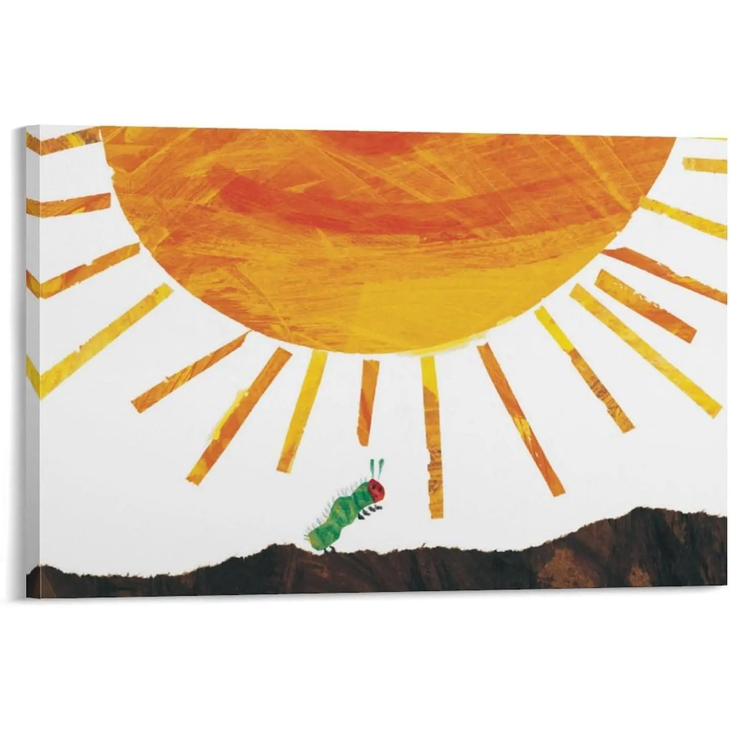 Eric Carle Prints The Very Hungry Caterpillar Children's Book Illustrations (2) On Canvas Wall Art Poster Scroll Picture Print Living Room Walls Decor Home Posters 12x18inch(30x45cm)