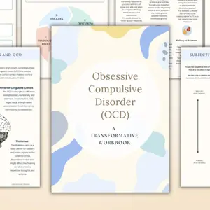 Ocd Practice Book, Intrusive Thoughts Exposure Therapy, Anxiety Relief, Mental Health Self-Help Workbook, Treatment Exercises