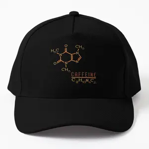 Caffeine Chemical Formula Twill Cap Hat - Unique Chemistry Design, Perfect for Coffee Lovers and Scientists, High-Quality Twill Fabric, Adjustable Comfort