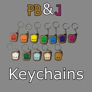 Peanut Butter and Jelly Keychains