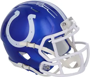 Jonathan Taylor Indianapolis Colts Autographed Riddell Flash Alternate Speed Mini Helmet - Signed in White Ink - Fanatics Authentic Certified