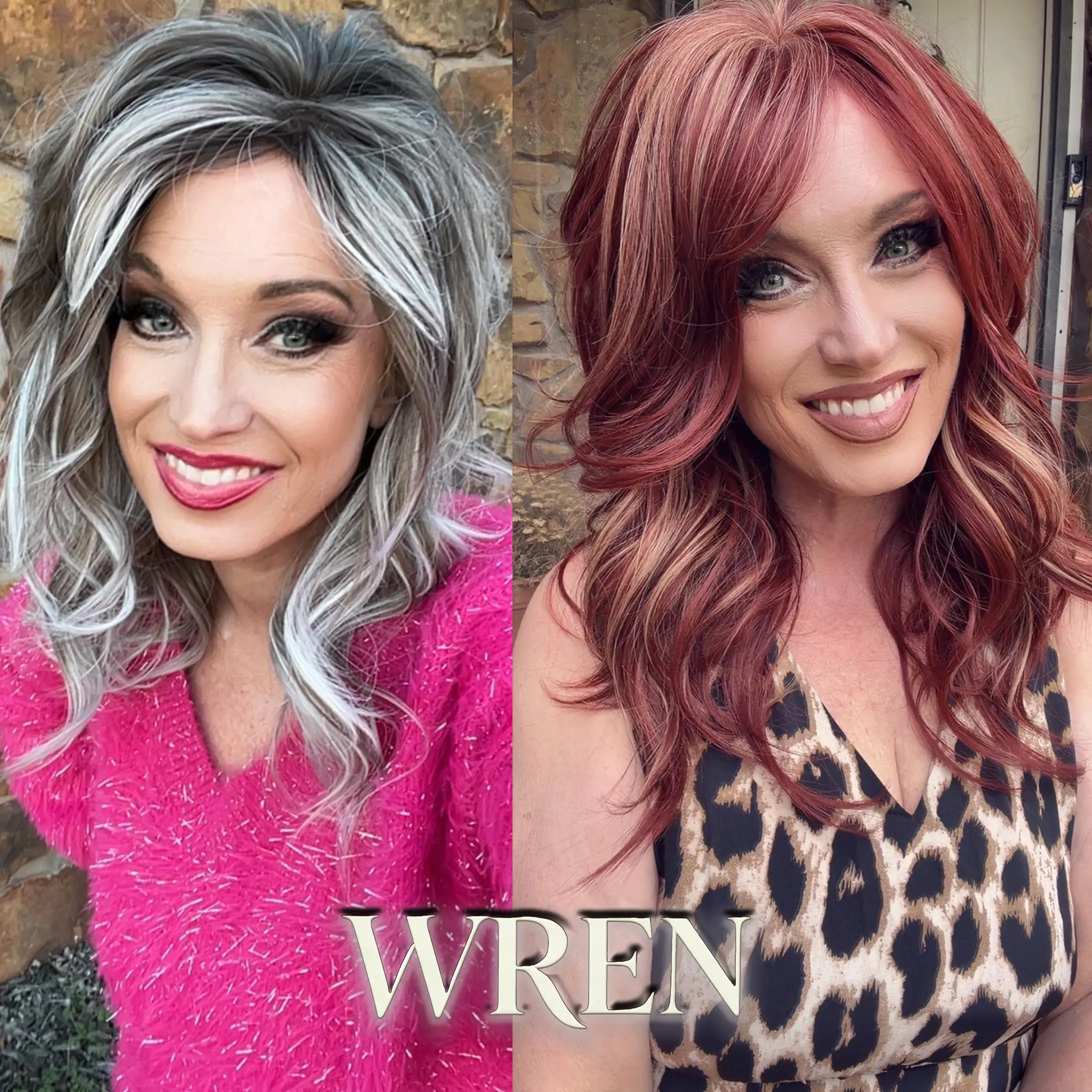 WREN sunnymay Mid-Length Layered Women Fashion Synthetic Wig SoHo Butter Blonde Highlight Synthetic Lace Wig glueless wigs deep wave wigs headband wigs chocolate brown wig wigs for women