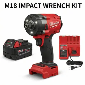 Milwaukee M18 FID3 18V Cordless 1/4 Inch Impact Driver for Automotive Repair Furniture Assembly Construction and Maintenance Applications 300Nm High Torque Brushless Power Tool with Variable Speed Control and Compact Lightweight Body