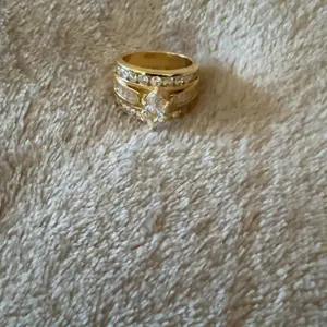 Fashion Artificial Crystal Decorated Ring, Statement Rings, Wedding Engagement Party Accessories for Women, Trendy Accessories for Party and Daily Life