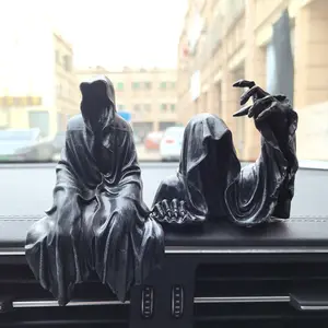 Mysterious Robe Figure Model, Collectible Figurines, Statue, Creative Car Dashboard Decoration Gift, Unique Box Packaging Design, Perfect for Collectors & Fans, Collectible Figures
