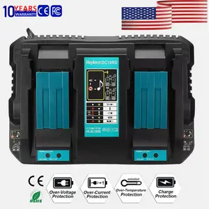 NEW For Makita DC18RD 18 Volt LXT Li-Ion Dual Port Rapid Optimum Battery Charger
