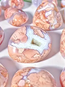 30g/50g/100g Pink Agate Natural Tumbled Crystal, Sakura Agate Natural Crystals Quartz Minerals, Table Decoration, Very beautiful pink stone, DIY decorative stone, best gift for her, Unique Gift Choice