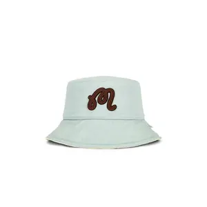 Malbon Velasco Reversible Bucket Hat in Wax Yellow & Surf Spray