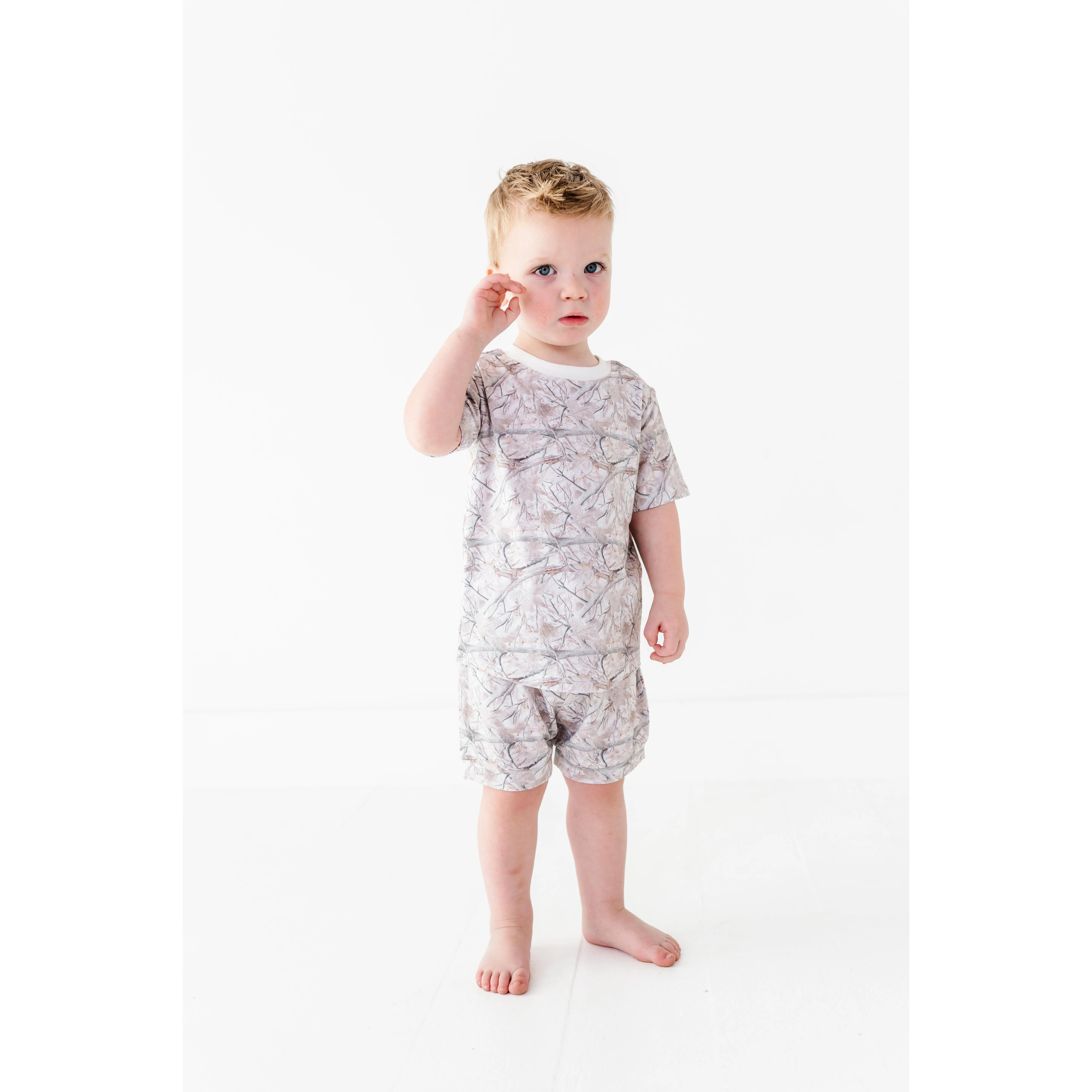 White Oak Camo Onesie Tee & Short Set