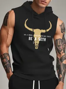 Beth Rebel Bull Tank Vest! Sleeveless Hooded Fitted Casual | Anti-Princess Vibe 🐂💥🔥