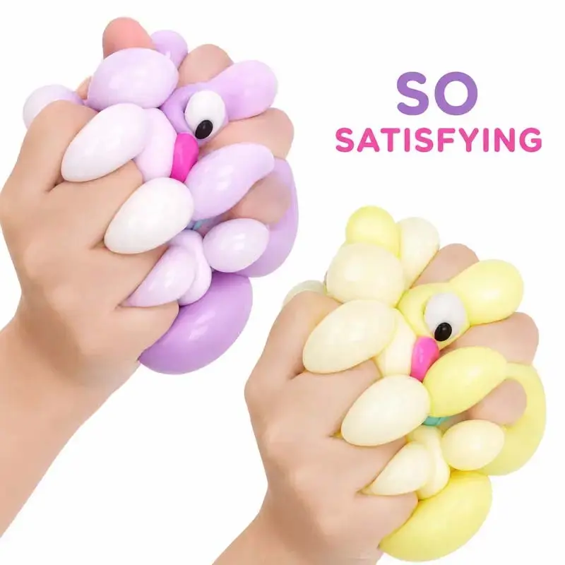Smushers Dog Face Swap Squishy Toy, Slow Rising Funny Animal Squeeze Ball, Soft Sensory Fidget Stress Relief Toy for Adults & Teens, Portable Desk Toy for Home Office Travel, Gift & Party Favor