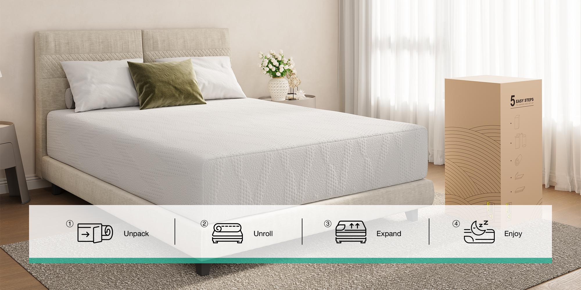 5//6/8/10/12/14 Inch Twin/Full/Queen/King Mattresses with Gel Memory Foam for Cool Night & Pressure Relief, Bed Mattress in a Box Medium Plush Feel Colchones with Motion Isolating 5//6/8/10/12/14 Inch Twin/Full/Queen/King Mattresses with Gel Memory Foam for Cool Night & Pressure Relief, Bed Mattress in a Box Medium Plush Feel Colchones with Motion Isolating