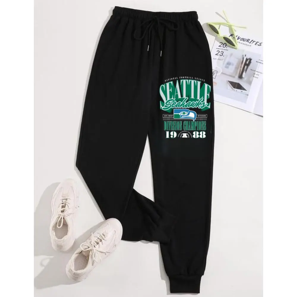 Seattle Football Sweatpants, Game Day Sweatpant, Premium Cotton Material, Printed Football Sweatpants