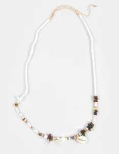 FULL TILT  Womens Beaded Coastal Belly Chain, Brown Combo