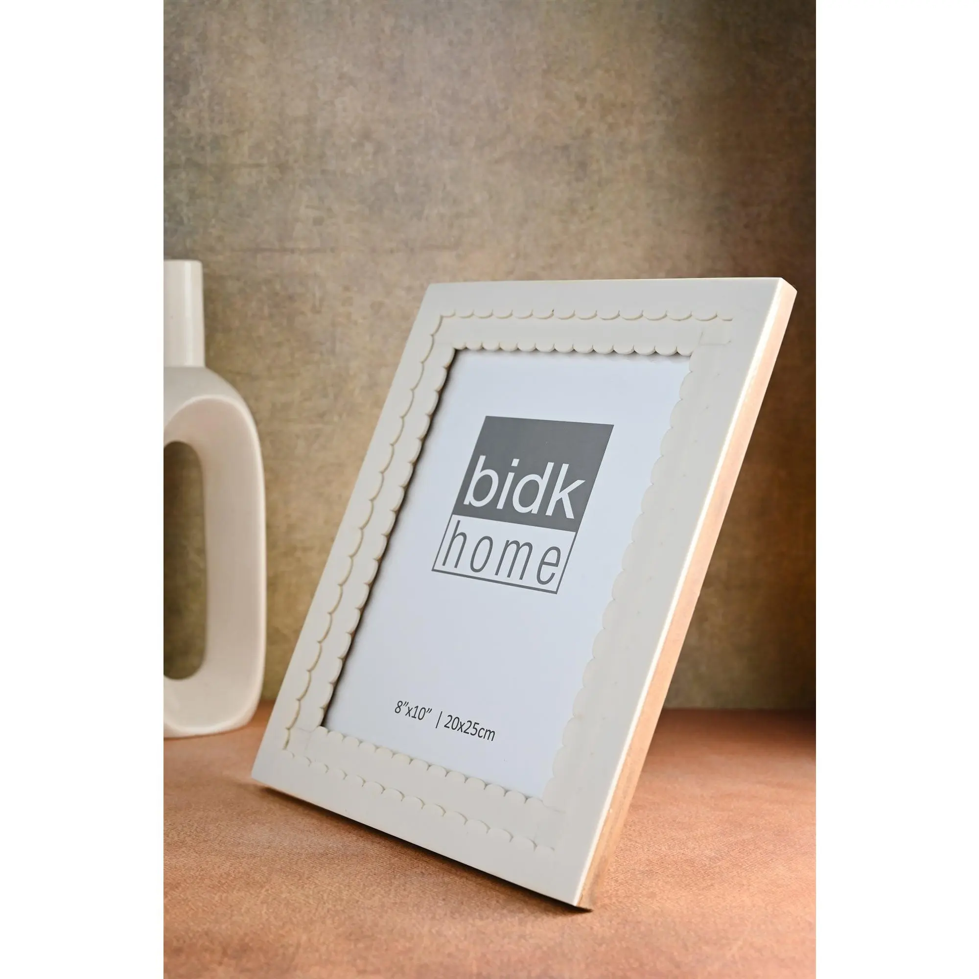 White Scalloped Picture Frames
