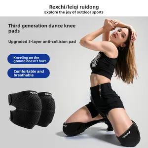 3rd Generation Dance Knee Pads | Upgraded 3-Layer Impact Padding – Pain-Free Kneeling, Breathable & Comfortable – for Outdoor Running, Motorcycle Riding, Hiking, Roller Skating, Fitness & Sports