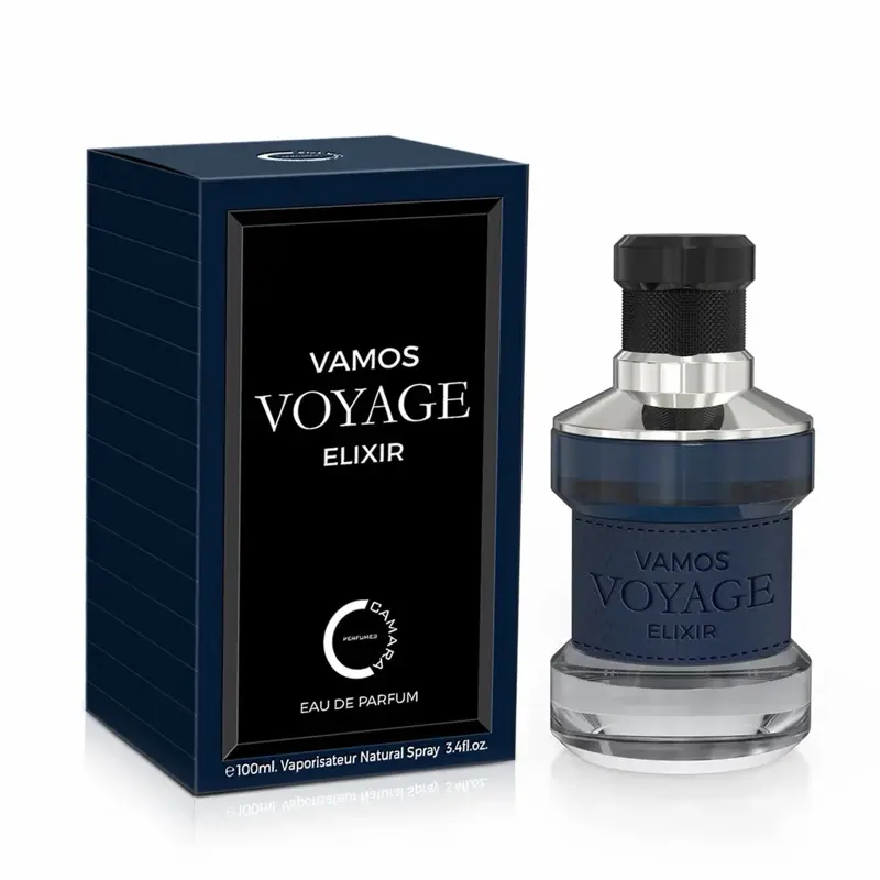 Camara Perfumes Vamos Voyage Elixir 3.4 oz Eau de Parfum for Men Natural Spray 100ml