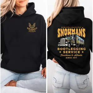 Snowman’S Bootlegging Service Hoodie, Smokey And The Bandit Truck Sweatshirt, Gift For Truck Driver, Unisex Sweater Pullover Tee