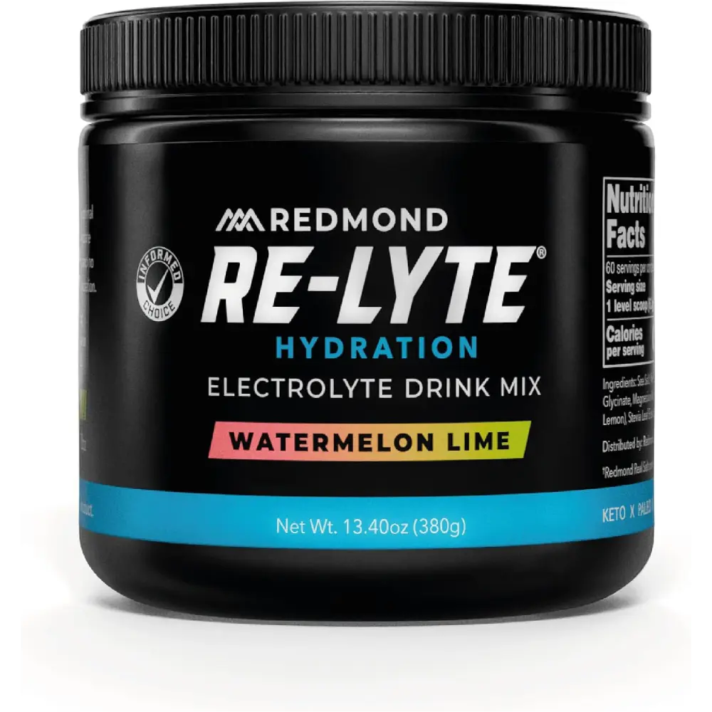Re Lyte Sugar Free Electrolyte Powder Drink Mix Watermelon Lime Zero Sugar Hydration Powder Electrolytes