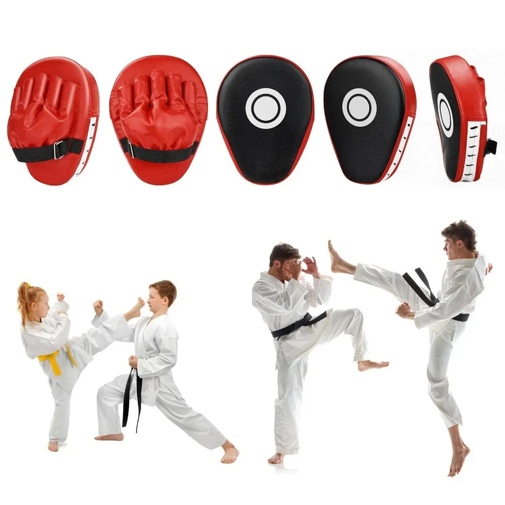 2PCS Boxing Mitts, MMA Punching Focus Mitts, Kickboxing Muay Thai Pads, Training Boxing Target Pads/Gloves, Martial Arts for Youth, Men & Women Gift, Boxing Training Set, Boxing Training Gear, Boxing Training Equipment (PU Leather)