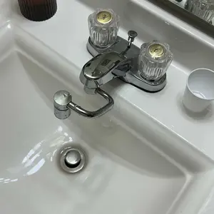 1440° Rotatable Faucet Aerator Extension, All-Angle Control, Dual Sprayer Mode Bathroom & Kitchen Faucet Attachment, Tap Head Replacement for Smart Face Washing, 2 Modes Spray