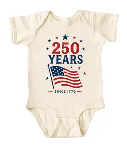 [Lunicora] 250 Years July 4th Baby Onesie, Funny Baby Bodysuit, Sarcastic Novelty Baby Onesie, Funny Infant Onesie
