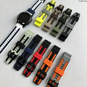 2026 New Compatible with Garmin Fenix 8 Pro 22mm Two-Tone Quick Release Watch Band, Sports Replacement Strap