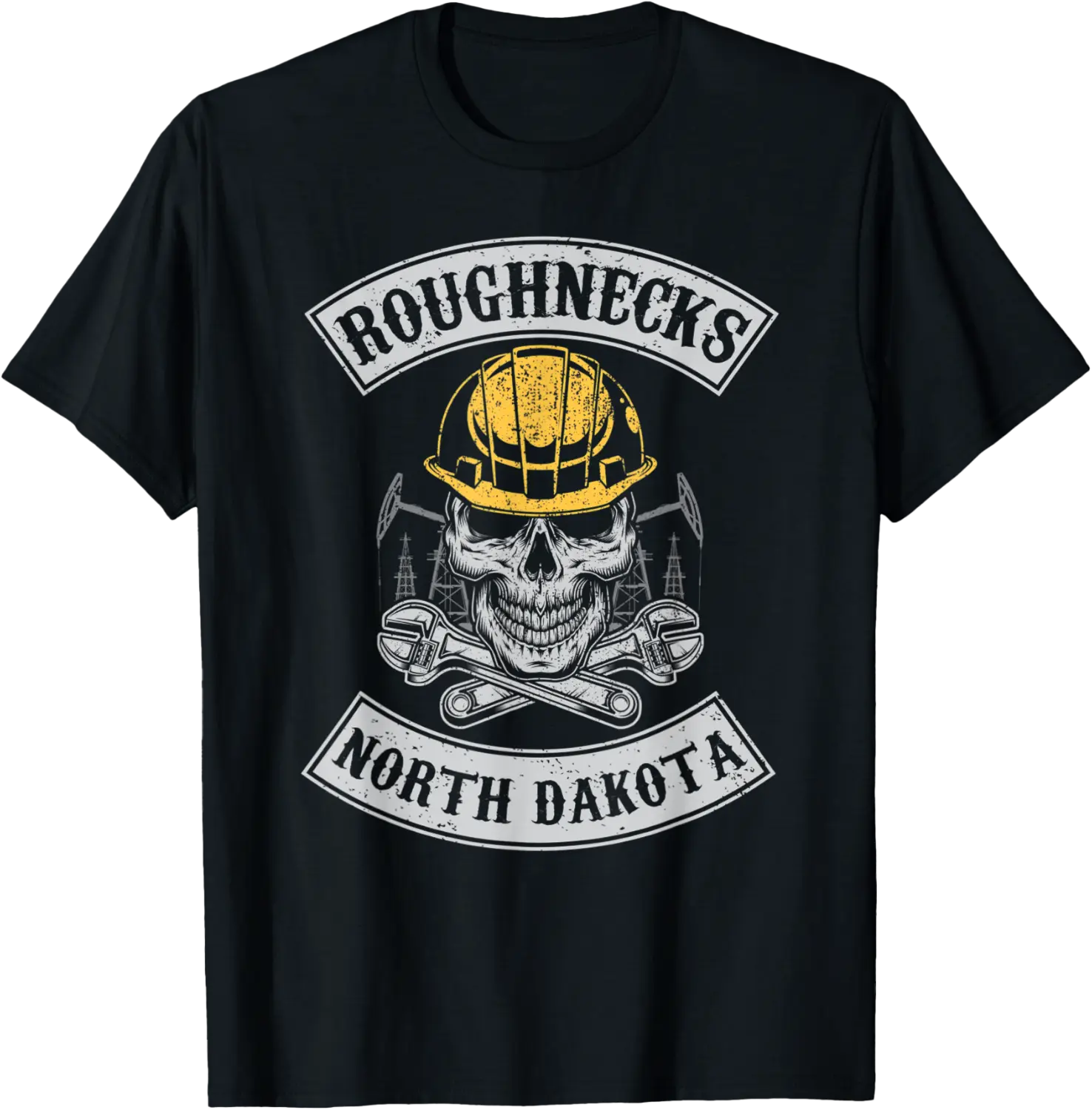 Roughnecks north dakota oilfield roughneck - oil rig worker T-Shirt - Carlosjav Shop 66B08N2825MP