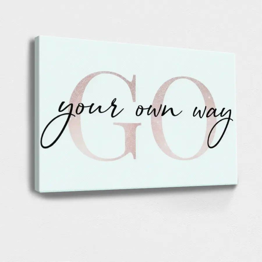 Wood Wrapped Canvas Print Decoration - Custom Inspirational Motivational Quote, Minimalist Modern Graphic Style, Wall Decor Poster for Room, Framed Artwork Gift (1pc)