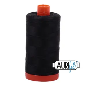 Aurifil 50wt Cotton Thread 1422yd - Very Dark Grey - A1050-4241