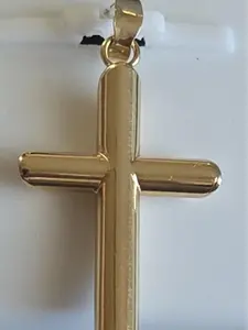 Pendiente de cruz fina