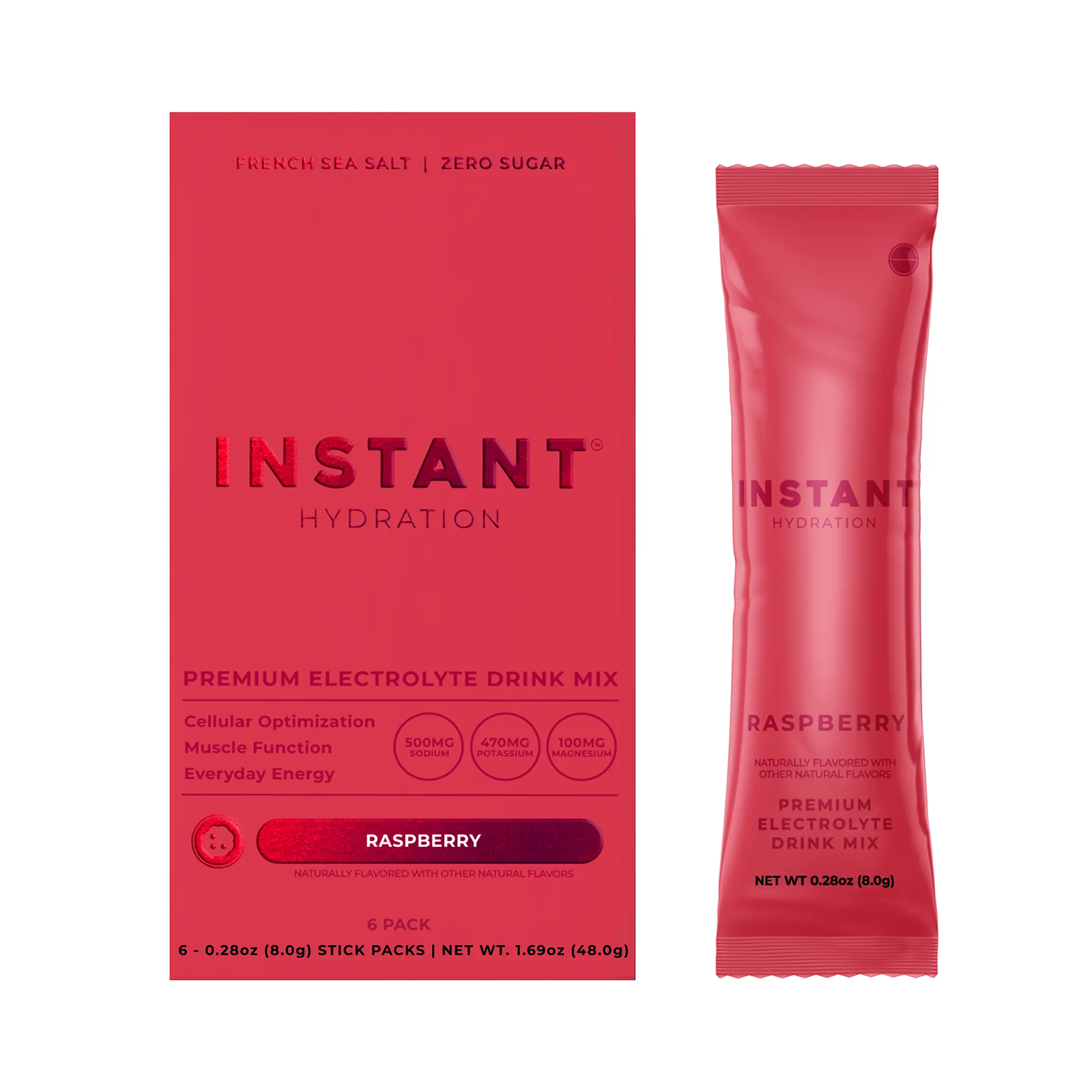 Instant Hydration Trial Pack Electrolyte Drink Mix, 6 Sticks – Zero Sugar Electrolyte Powder Packets with French Grey Sea Salt, Magnesium, Potassium & Calcium – Keto, Vegan, Non-GMO