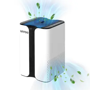 Loytio Air Purifiers,Covers up to 400 ft²,3-in-1 Filter with HEPA Sleep Mode for Allergies,Pollutants,Smoke,Dust,24dB Quiet Air Purifiers