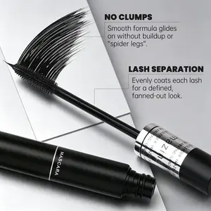 Waterproof Volumizing Dual-Ended Brush Lengthening Curling Thick Lash Lifting Long Lasting Mascara Eye MakeupMascara