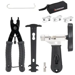 ALPHASTART Bike Chain Repair Tools Set, Bicycle Chain Break Tool, Master Link Pliers, Bike Wear Checker Indicator Opener Closer Remover Pliers