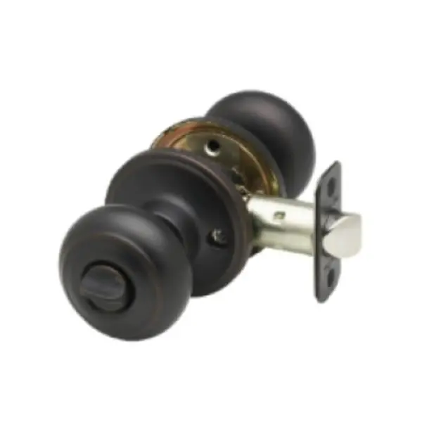 Copper Creek Hardware CK2030TB Colonial Privacy Doorknob, Tuscan Bronze, Elegant Finish, High Quality Plated Bolts, for Home Remodel & Interior Passage