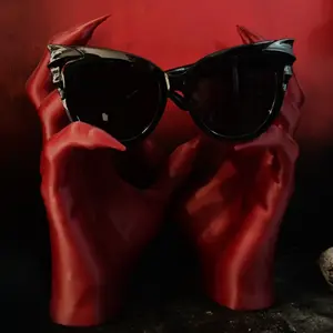 Emorbid Bat-Eye Sunglasses Full Wingspan Goth Eye-Wear Spooky Sunnies Unique Design with Custom Velvet Pouch & UV400 Lenses