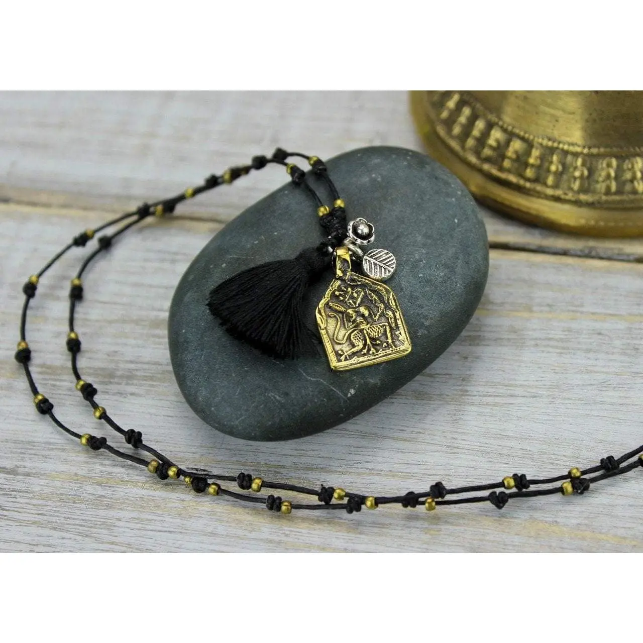 Thai Deity Tassel Necklace
