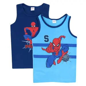 Textiel Trade Boys Spiderman Singlet Tank Tops (2 Pack), Undershirts